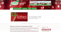 Desktop Screenshot of bronnerswholesalechristmas.com